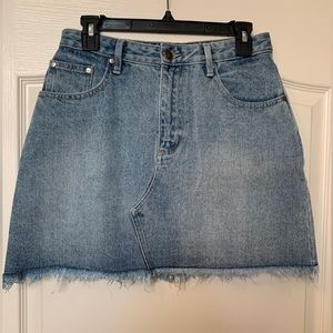 MINKPINK Denim Mini Skirt (Medium)